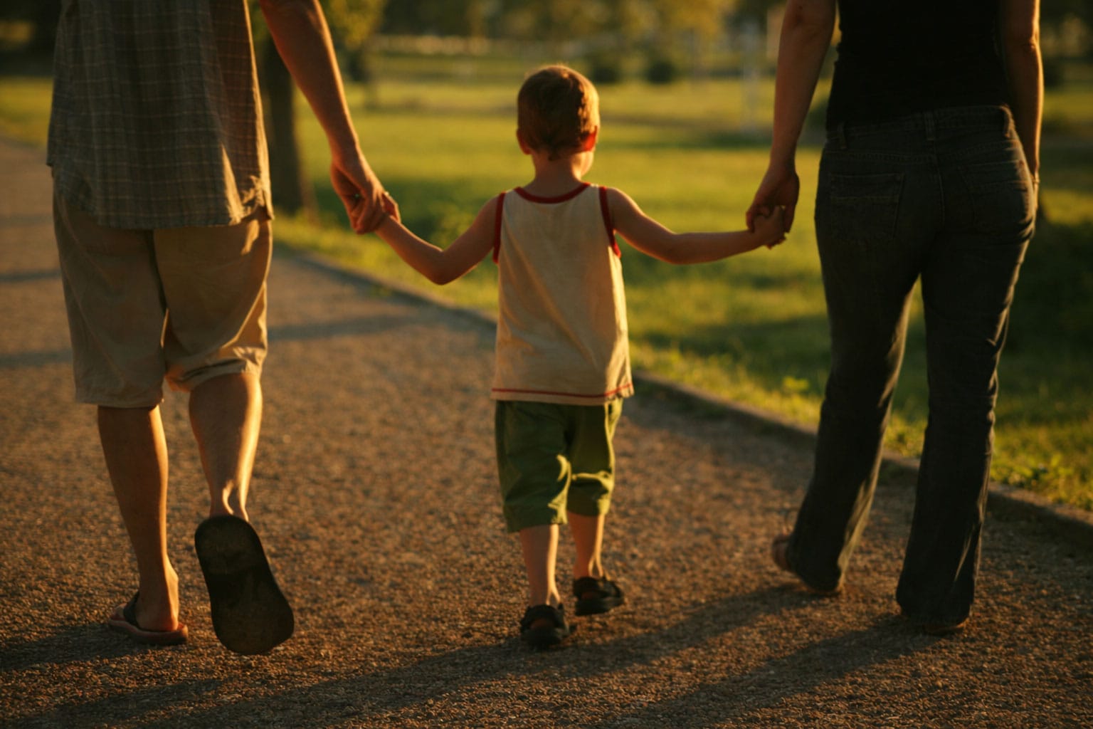 A walk in the golden light